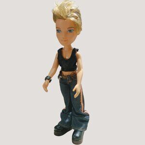 Cameron Doll Bratz Boyz MGA 2002 Punkz Blonde Hair Blue Eye Cuff Bracelet Wallet